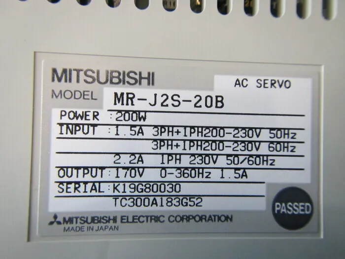 미쓰비시 전기 MR-J2S-20B AC 서보 드라이버 상세 이미지 - ASKINDEX 코리아