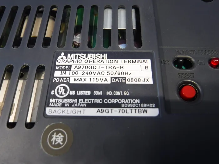 미쓰비시 전기 A970GOT-TBA-B 터치 패널 상세 이미지 - ASKINDEX 코리아