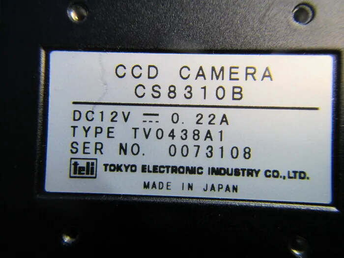 Toshiba Terry CS8310B CCD camera Detail Image - ASKINDEX Korea