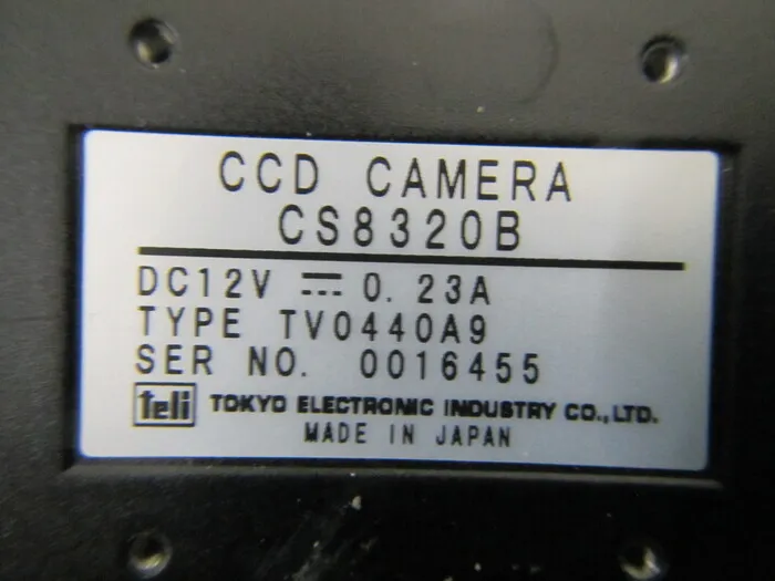 Toshiba Terry CS8320B CCD camera Detail Image - ASKINDEX Korea