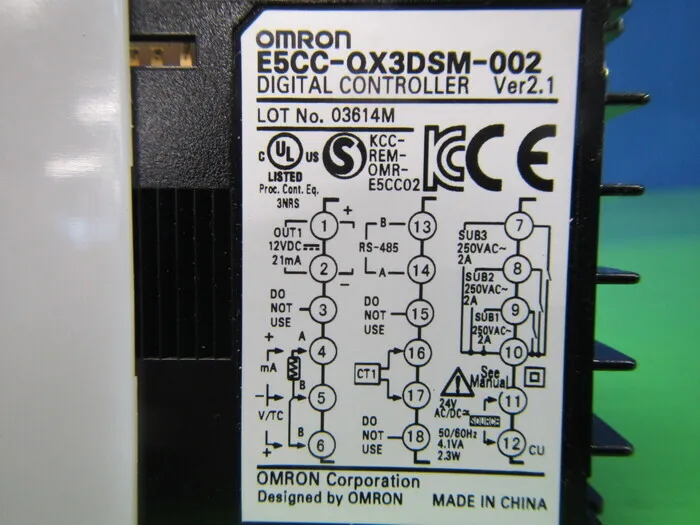 오므론 E5CC-QX3DSM-002 온도 조절기 상세 이미지 - ASKINDEX 코리아