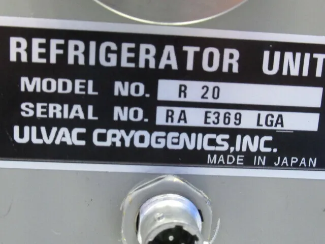 ULVAC CRYO-U14H Cryopumps Detail Image - ASKINDEX Korea