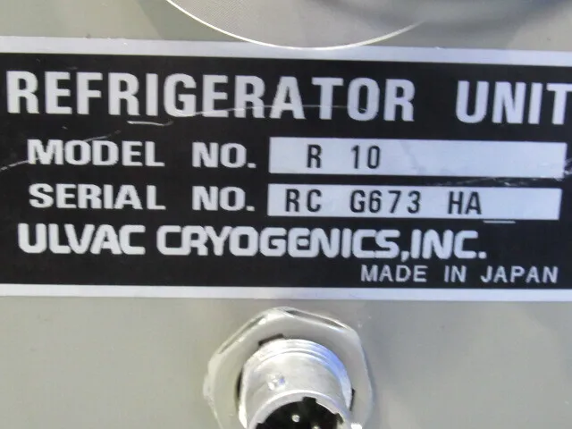 ULVAC CRYO-U10PU Cryopumps Detail Image - ASKINDEX Korea