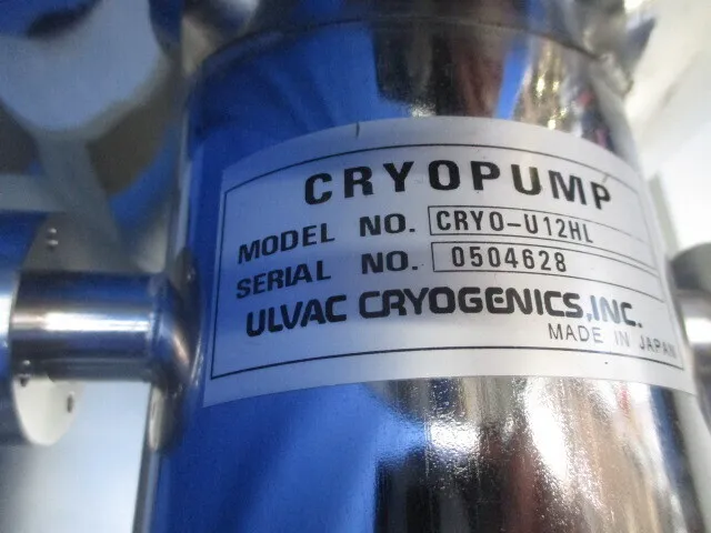 ULVAC CRYO-U12HL Cryopumps Detail Image - ASKINDEX Korea