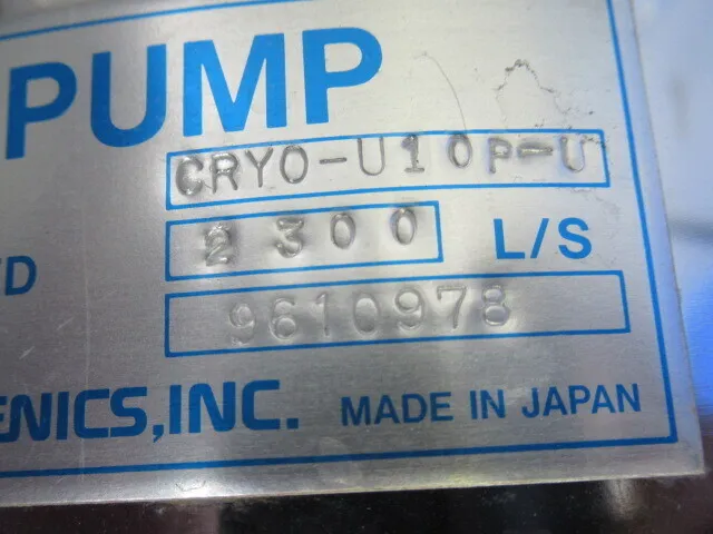 아넬바 CRYO-U10PU 크라이오 펌프 상세 이미지 - ASKINDEX 코리아