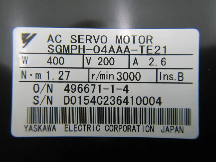 야스카와 전기 SGMPH-04AAA-TE21 AC 서보 모터 상세 이미지 - ASKINDEX 코리아
