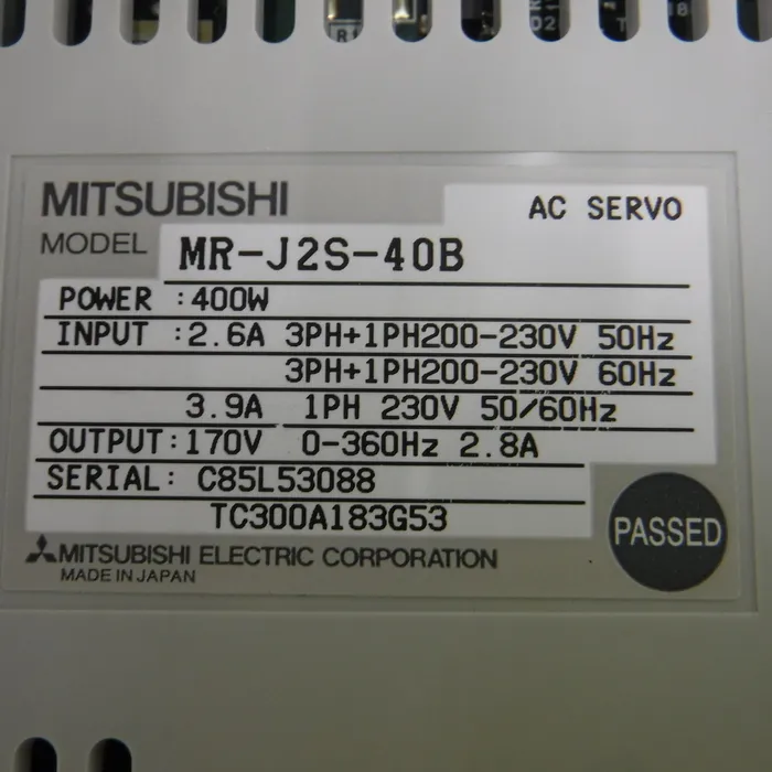 미쓰비시 전기 MR-J2S-40B AC 서보 드라이버 상세 이미지 - ASKINDEX 코리아