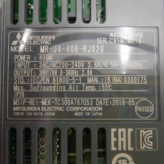 미쓰비시 전기 MR-J4-40B-RJ020 AC 서보 드라이버 상세 이미지 - ASKINDEX 코리아