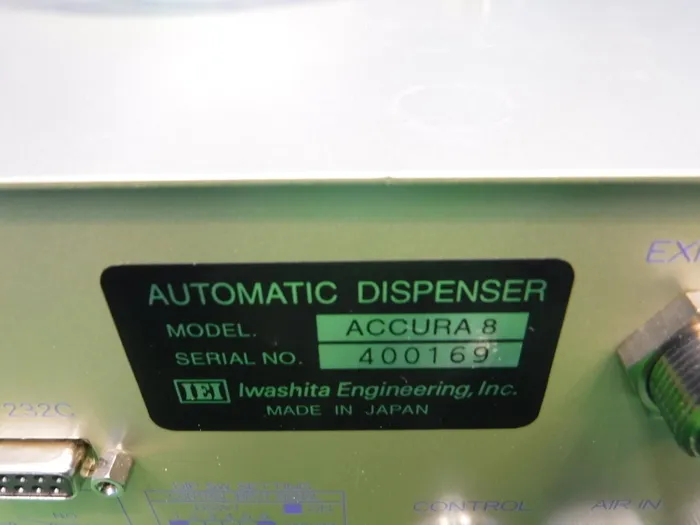 Iwashita Engineering ACCURA 8 dispenser Detail Image - ASKINDEX Korea