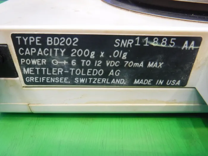 Mettler Toledo BD202 electronic scale Detail Image - ASKINDEX Korea