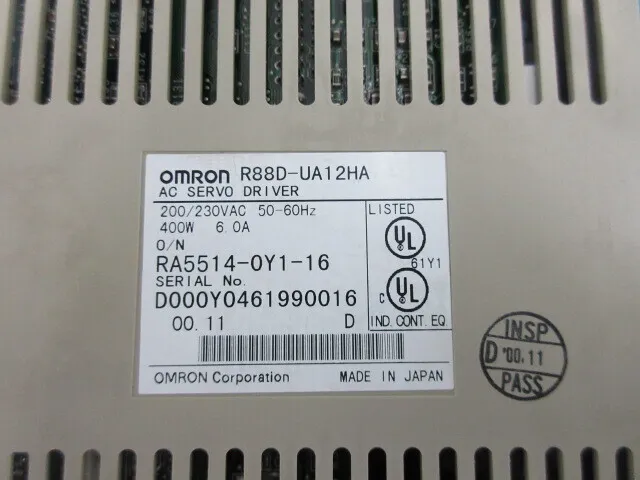 오므론 R88D-UA12HA AC 서보 드라이버 상세 이미지 - ASKINDEX 코리아