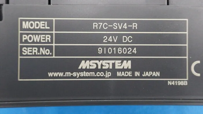 M-Systems Research Institute R7C-SV4-R Low-point I/O unit Detail Image - ASKINDEX Korea