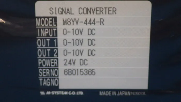 M-Systems Research Institute M8YV-444-R Signal converter (isolator) Detail Image - ASKINDEX Korea