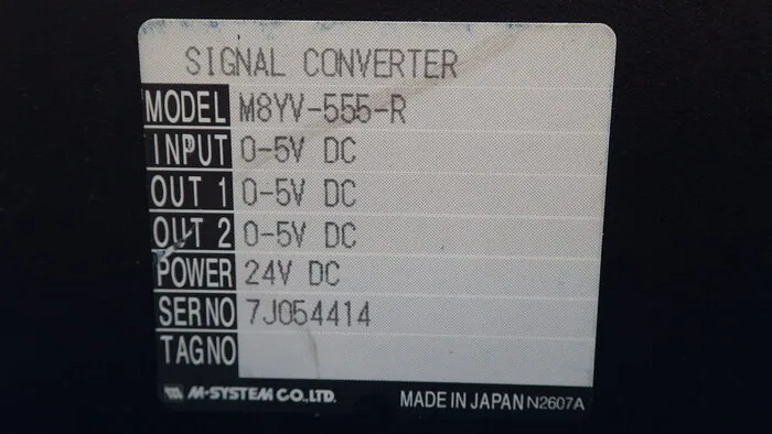 M-Systems Research Institute M8YV-555-R Signal converter (isolator) Detail Image - ASKINDEX Korea