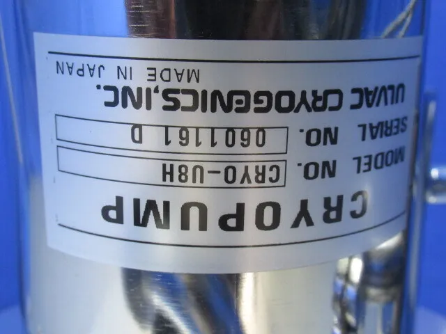 ULVAC U-8H Cryopumps Detail Image - ASKINDEX Korea