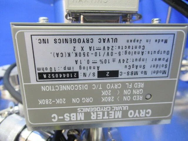 ULVAC U-14H Cryopumps Detail Image - ASKINDEX Korea
