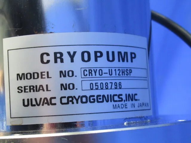 ULVAC CRYO-U12HSP Cryopumps Detail Image - ASKINDEX Korea