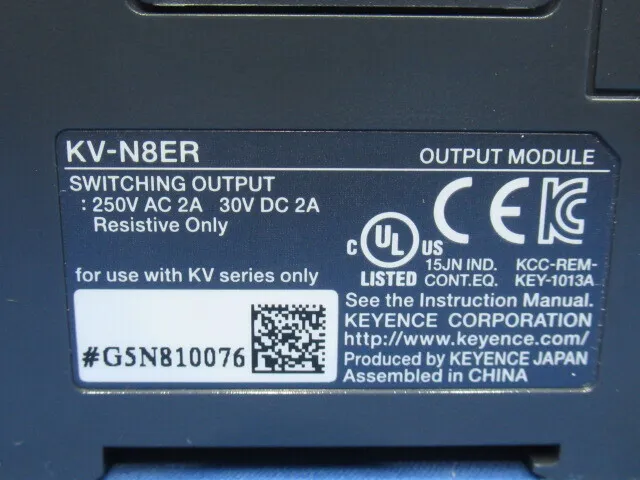 Keyence KV-N8EXR Sequencer (expansion output unit) Detail Image - ASKINDEX Korea