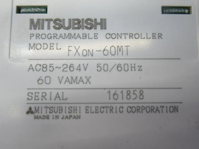 Mitsubishi Electric FX0N-60MT Sequencer (transistor unit) Detail Image - ASKINDEX Korea