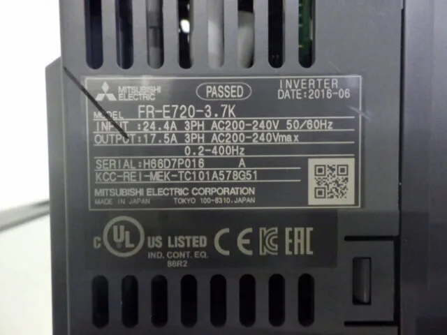 미쓰비시 전기 FR-E720-3.7K 인버터 상세 이미지 - ASKINDEX 코리아
