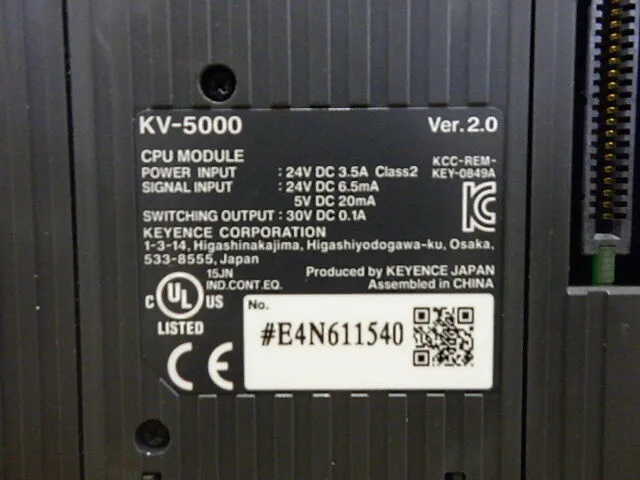 Keyence KV-5000 시퀀서(CPU 유니트) 상세 이미지 - ASKINDEX 코리아