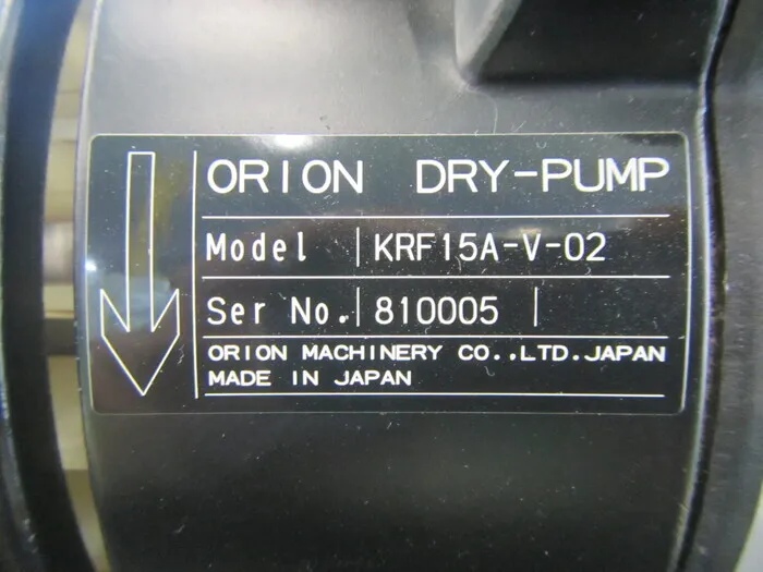 Orion Machinery KRF15A-V-02 Dry Vacuum Pump Detail Image - ASKINDEX Korea