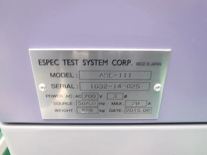 ESPEC ASE-111 Unit-type temperature and humidity supply device Detail Image - ASKINDEX Korea
