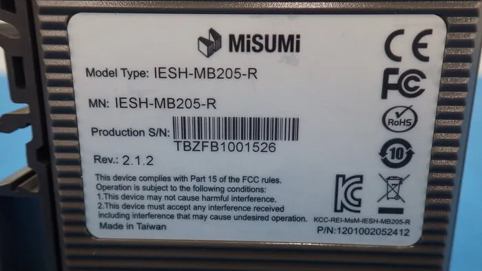 MISUMI IESH-MB205-R Switching hub Detail Image - ASKINDEX Korea