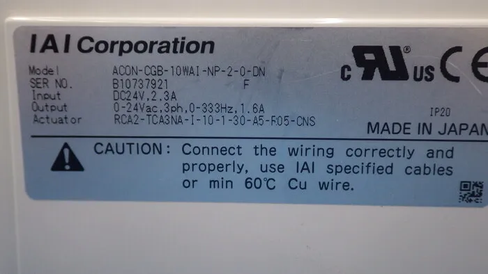 IAI ACON-CGB-10WAI-NP-2-0-DN Position Controller Detail Image - ASKINDEX Korea
