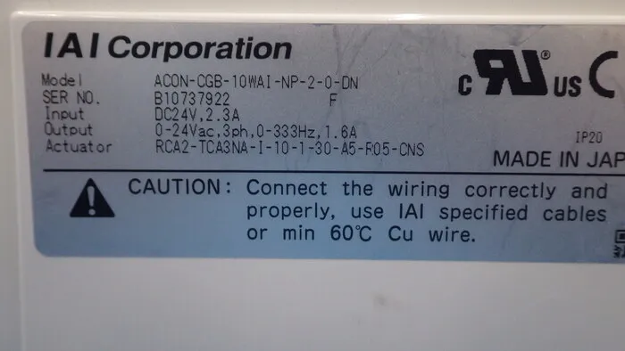 IAI ACON-CGB-10WAI-NP-2-0-DN Position Controller Detail Image - ASKINDEX Korea
