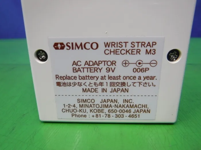 Simco M3 Wrist Strap Checker Detail Image - ASKINDEX Korea