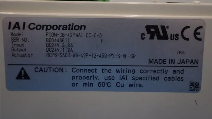 IAI PCON-CB-42PWAI-CC-0-2 Position Controller Detail Image - ASKINDEX Korea