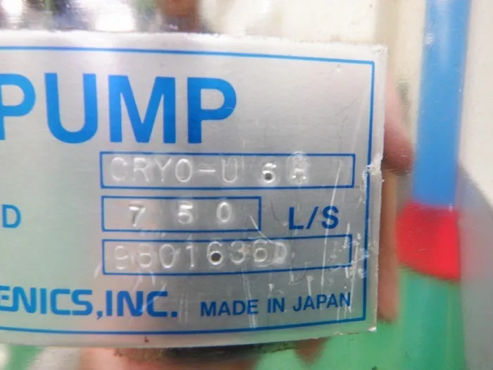 ULVAC CRYO-U6H Cryopumps Detail Image - ASKINDEX Korea