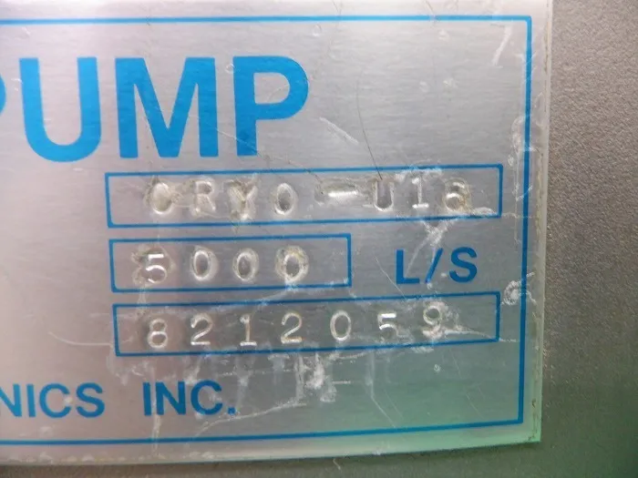 ULVAC CRYO-U16 Cryopumps Detail Image - ASKINDEX Korea