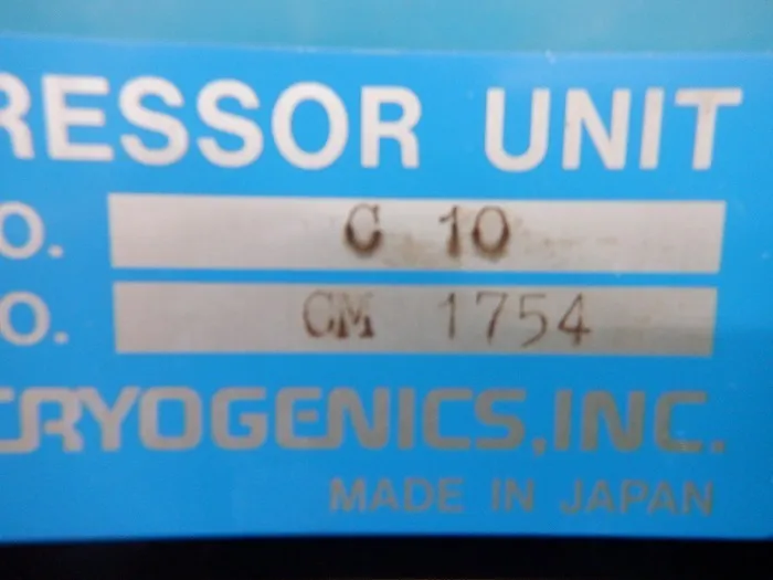 ULVAC C10 Cryo Compressor Detail Image - ASKINDEX Korea