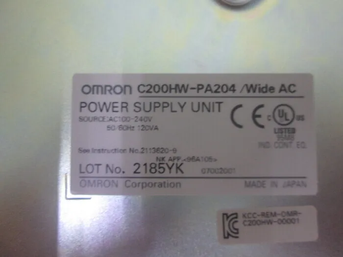 오므론 C200HW-PA204 PLC(전원공급장치) 상세 이미지 - ASKINDEX 코리아