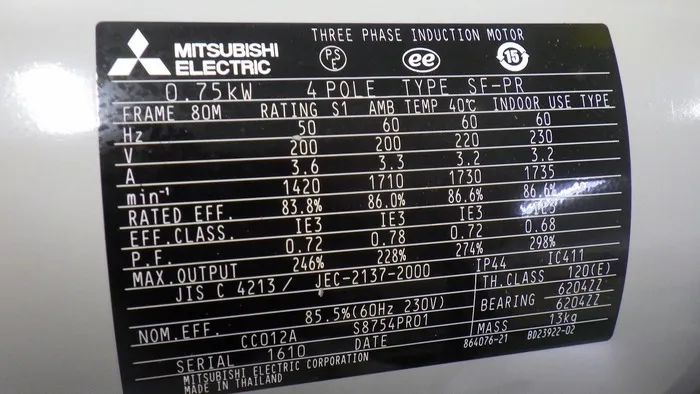 Mitsubishi Electric SF-PR motor Detail Image - ASKINDEX Korea