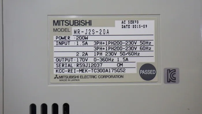 미쓰비시 전기 MR-J2S-20A AC 서보 드라이버 상세 이미지 - ASKINDEX 코리아