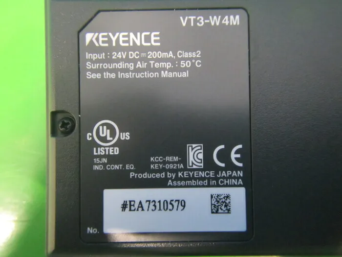 Keyence VT3-W4M 터치 패널 상세 이미지 - ASKINDEX 코리아