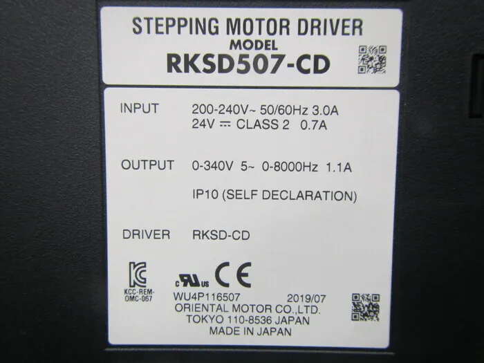 오리엔탈 모터 RKSD507-CD 스테퍼 모터 드라이버 상세 이미지 - ASKINDEX 코리아