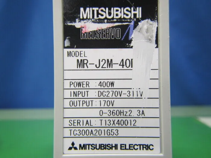 미쓰비시 전기 MR-J2M-40DU 서보 드라이버 상세 이미지 - ASKINDEX 코리아