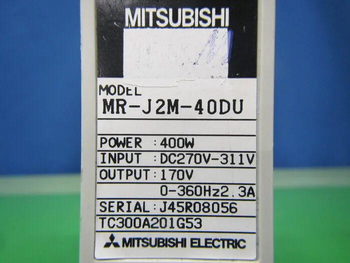 미쓰비시 전기 MR-J2M-40DU 서보 드라이버 상세 이미지 - ASKINDEX 코리아
