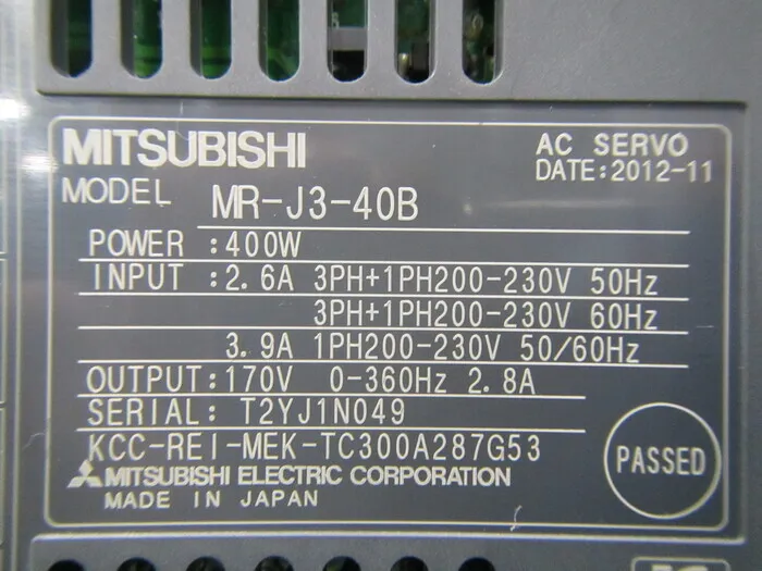미쓰비시 전기 MR-J3-40B 서보 드라이버 상세 이미지 - ASKINDEX 코리아