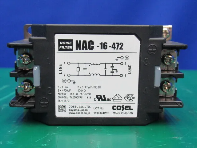 Cosel NAC-16-472 Noise Filter Detail Image - ASKINDEX Korea