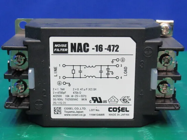 Cosel NAC-16-472 Noise Filter Detail Image - ASKINDEX Korea