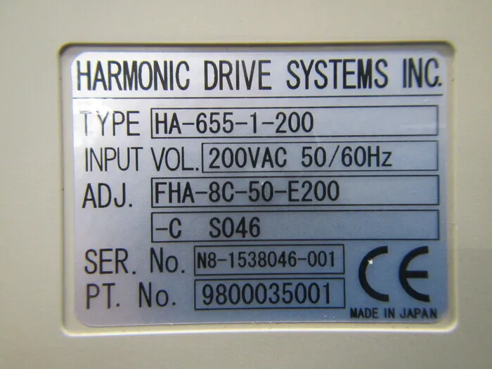Harmonic Drive Systems HA-655-1-200 Servo driver Detail Image - ASKINDEX Korea