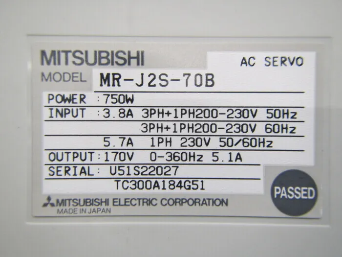 미쓰비시 전기 MR-J2S-70B 서보 드라이버 상세 이미지 - ASKINDEX 코리아