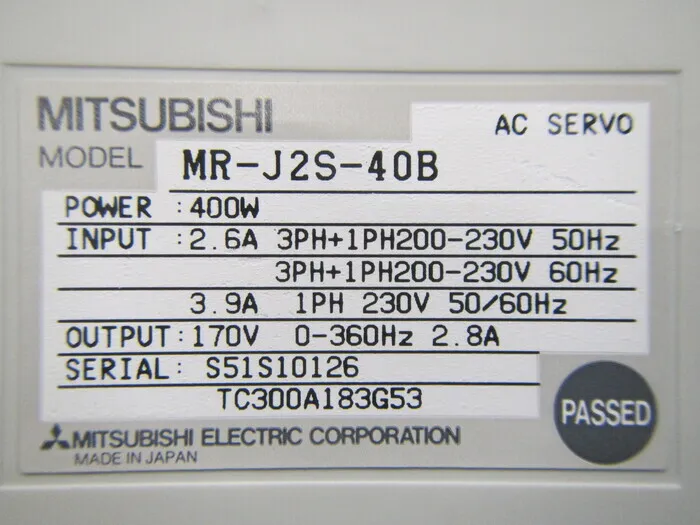 미쓰비시 전기 MR-J2S-40B 서보 드라이버 상세 이미지 - ASKINDEX 코리아