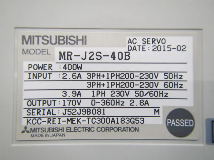 미쓰비시 전기 MR-J2S-40B 서보 드라이버 상세 이미지 - ASKINDEX 코리아
