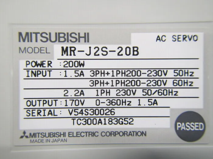 미쓰비시 전기 MR-J2S-20B 서보 드라이버 상세 이미지 - ASKINDEX 코리아
